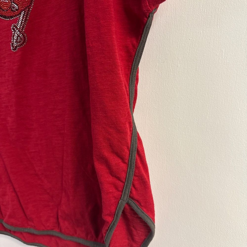 NFL Ladies Tampa Bay Buccaneers Bling Glitter Top Size XL - Picture 4 of 5